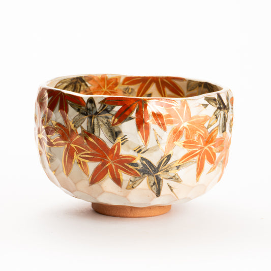 抹茶碗　紅葉之図A　俊山窯 KOTOPOTTER