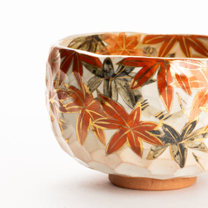 抹茶碗　紅葉之図A　俊山窯 KOTOPOTTER