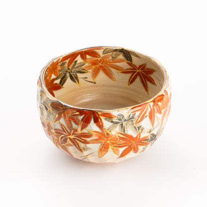 抹茶碗　紅葉之図A　俊山窯 KOTOPOTTER