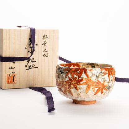 抹茶碗　紅葉之図A　俊山窯 KOTOPOTTER