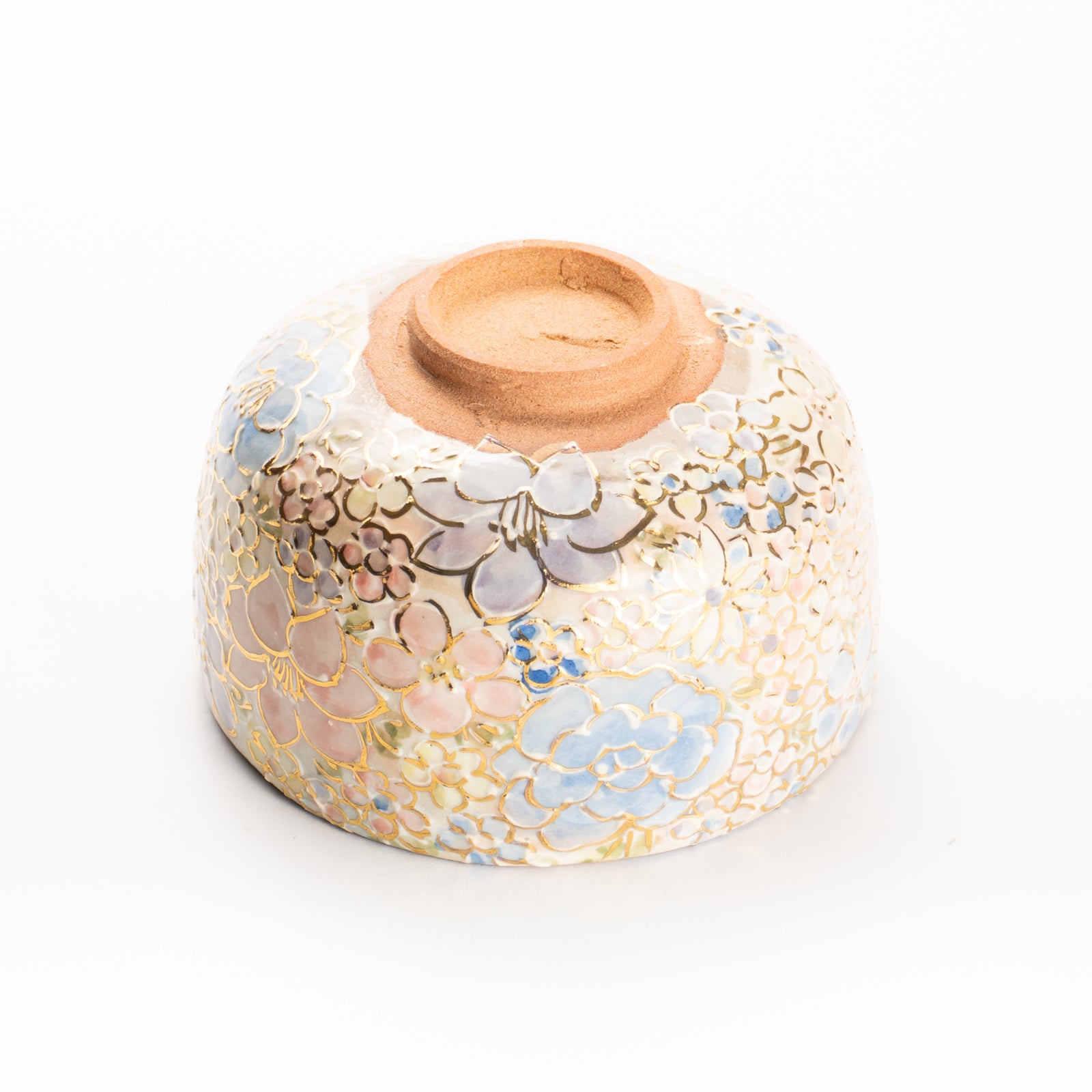 抹茶碗　色絵金彩 花詰A　俊山窯 KOTOPOTTER