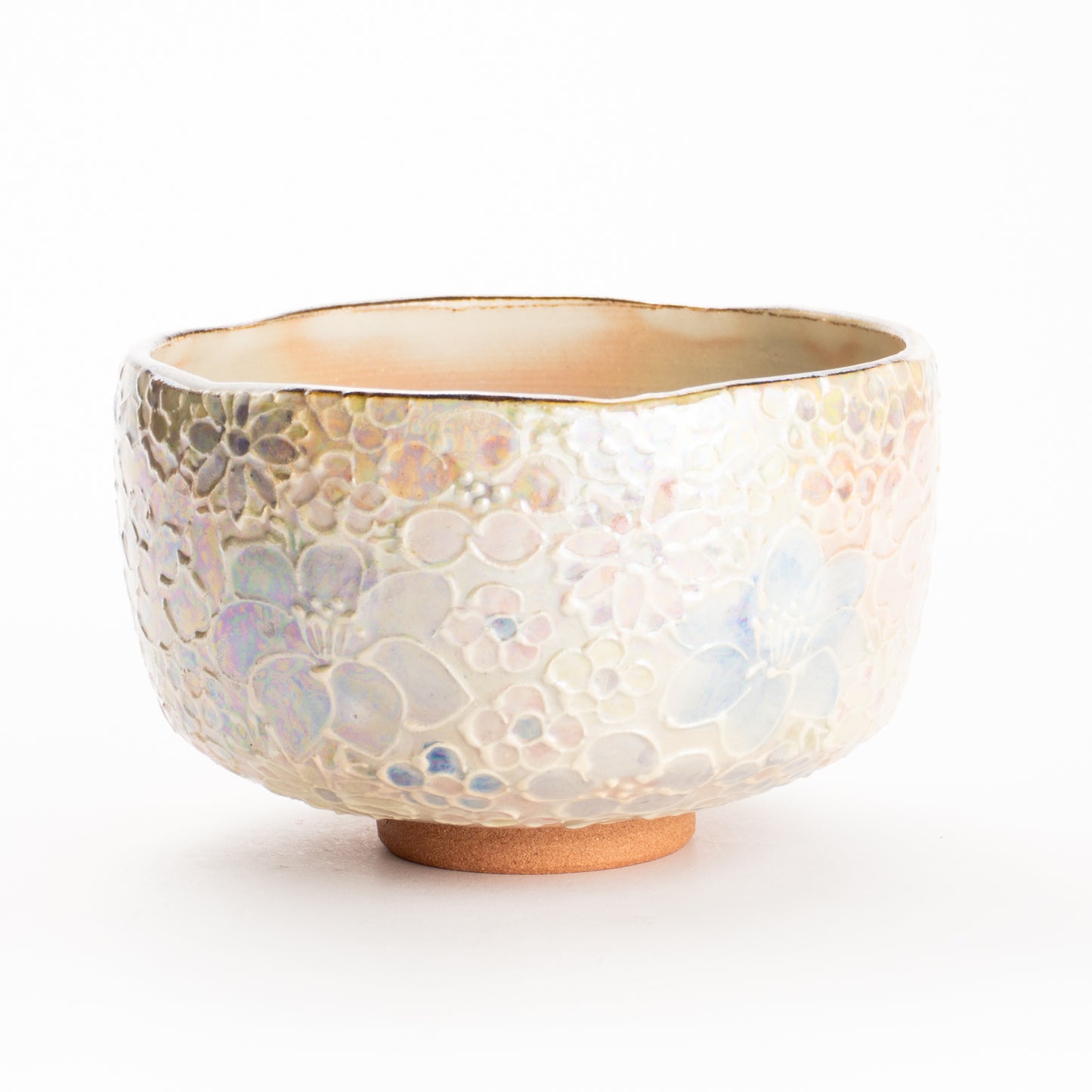 抹茶碗　ラスター彩 花詰A　俊山窯 KOTOPOTTER