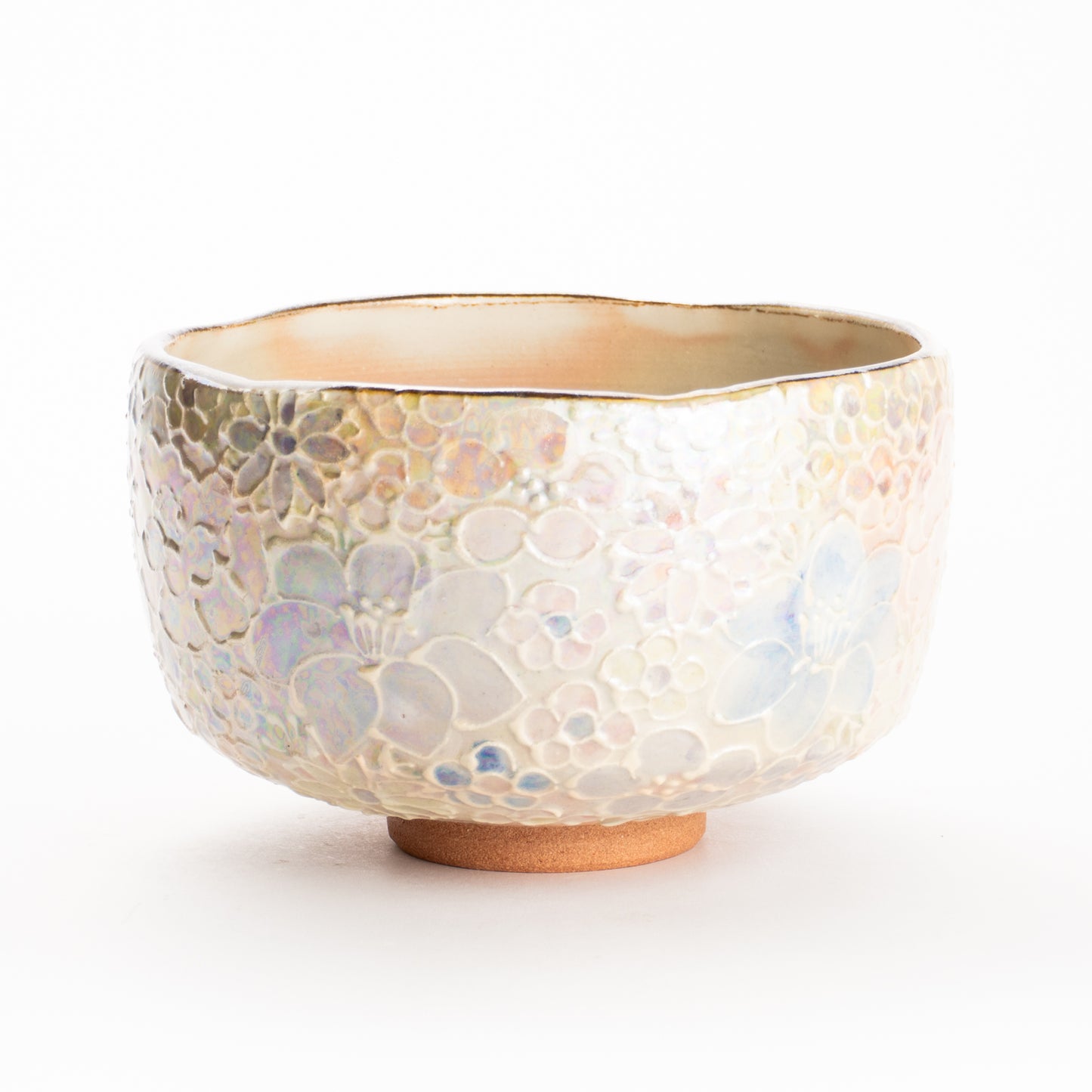 抹茶碗　ラスター彩 花詰A　俊山窯 KOTOPOTTER