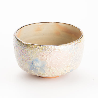 抹茶碗　ラスター彩 花詰A　俊山窯 KOTOPOTTER