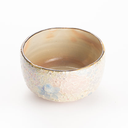 抹茶碗　ラスター彩 花詰A　俊山窯 KOTOPOTTER