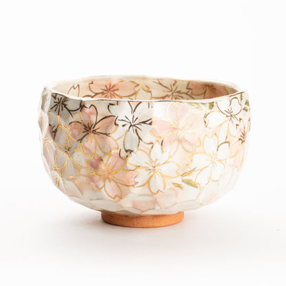 抹茶碗　金彩桜A　俊山窯 KOTOPOTTER