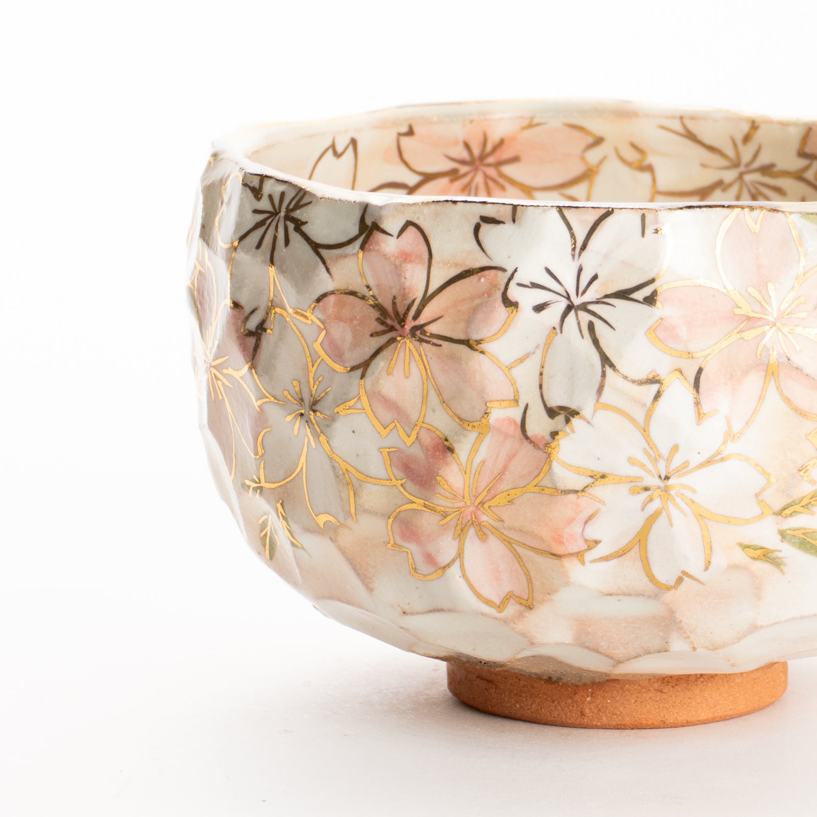 抹茶碗　金彩桜A　俊山窯 KOTOPOTTER