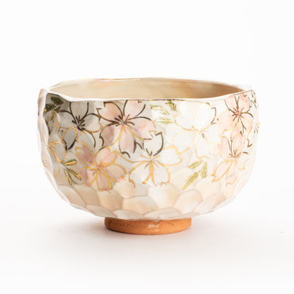 抹茶碗　金彩桜A　俊山窯 KOTOPOTTER