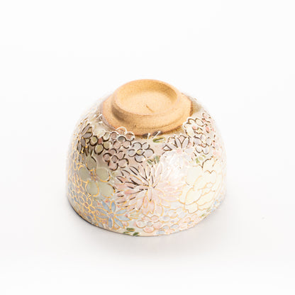 抹茶碗(小)　ラスター彩 花詰 A　俊山窯 KOTOPOTTER
