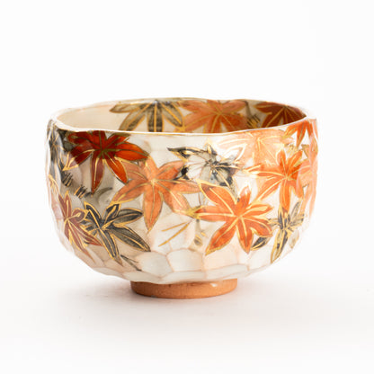 抹茶碗　紅葉之図B　俊山窯 KOTOPOTTER