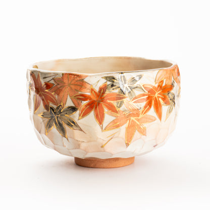 抹茶碗　紅葉之図B　俊山窯 KOTOPOTTER