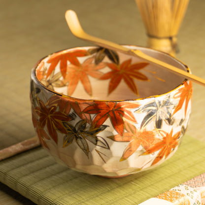 抹茶碗　紅葉之図B　俊山窯 KOTOPOTTER