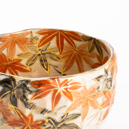 抹茶碗　紅葉之図B　俊山窯 KOTOPOTTER