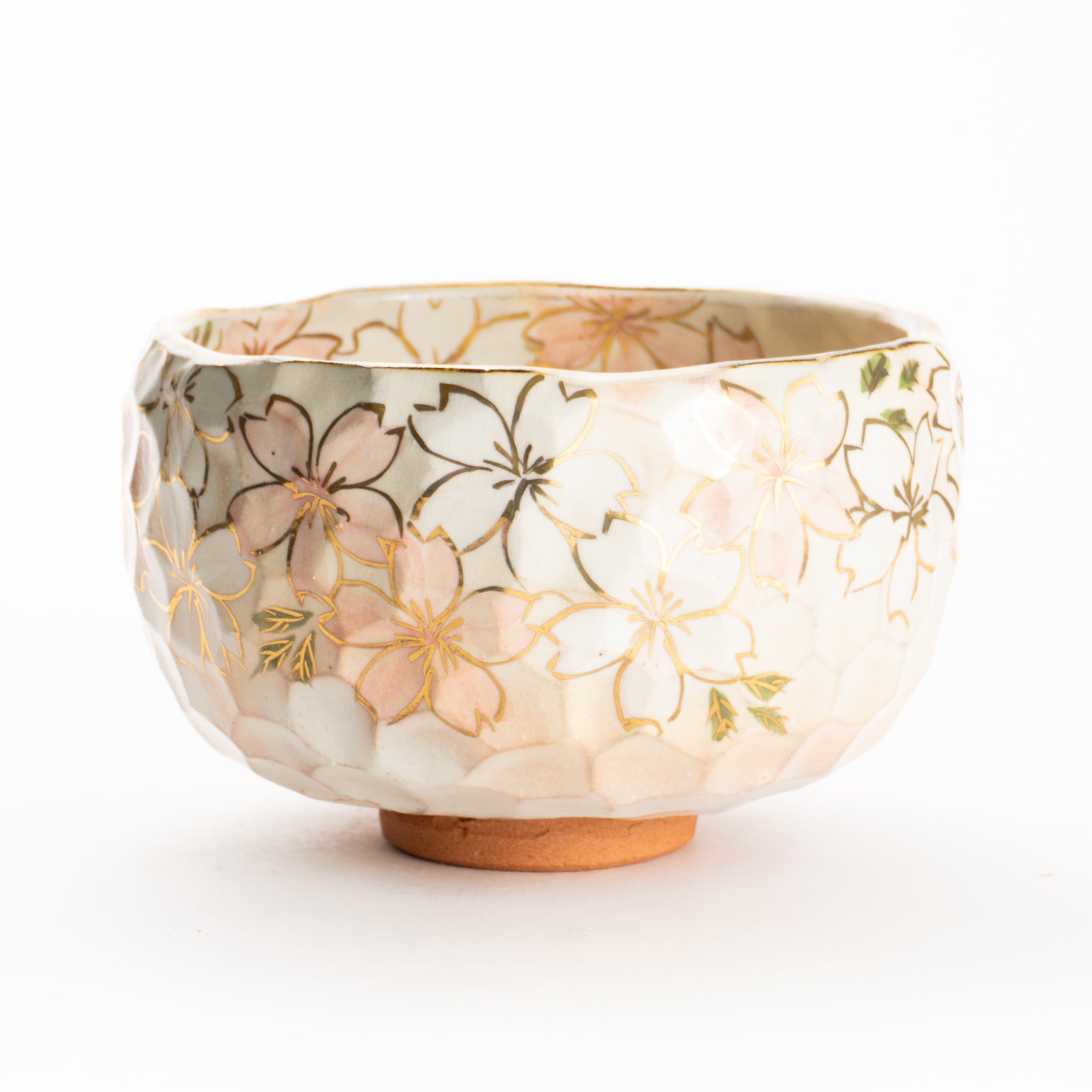抹茶碗　金彩桜B　俊山窯 KOTOPOTTER