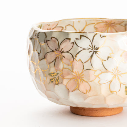 抹茶碗　金彩桜B　俊山窯 KOTOPOTTER