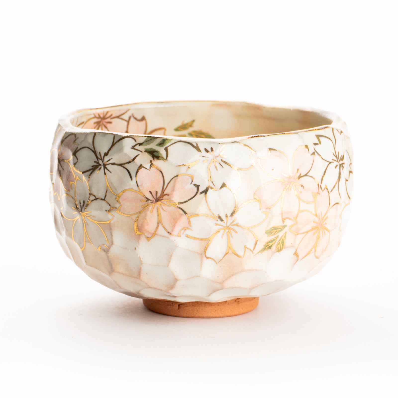 Matcha Bowl - Gold Cherry Blossom B by Shunzan Kiln| Kyoto