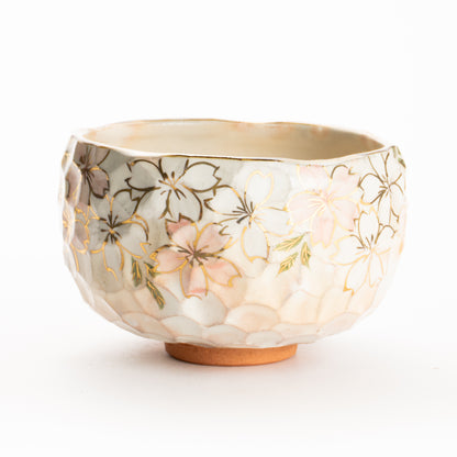 抹茶碗　金彩桜B　俊山窯 KOTOPOTTER
