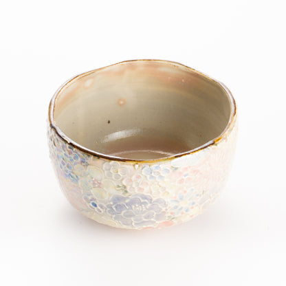 抹茶碗　ラスター彩 花詰A　俊山窯 KOTOPOTTER