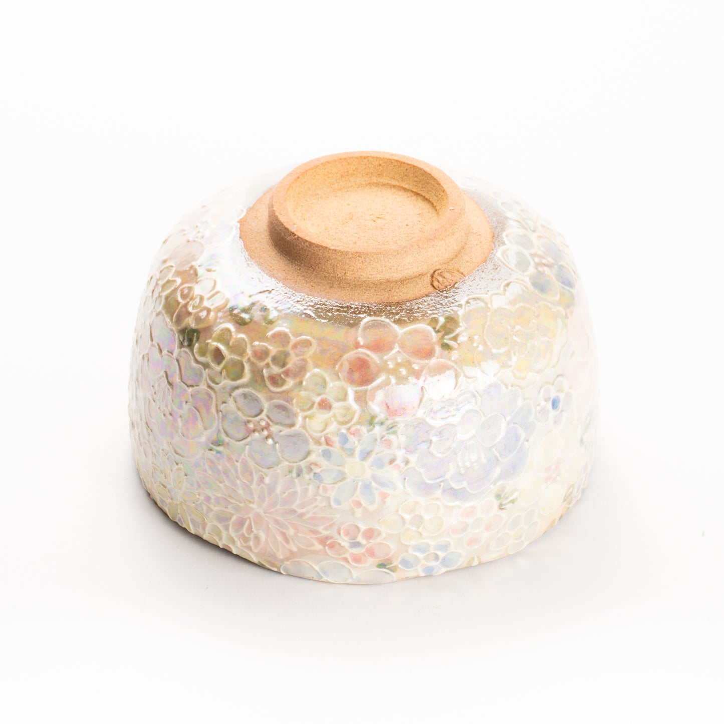 抹茶碗　ラスター彩 花詰A　俊山窯 KOTOPOTTER