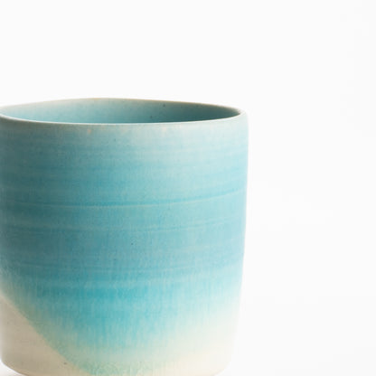 【清水焼】湯呑　碧釉　竹村陽太郎 KOTOPOTTER