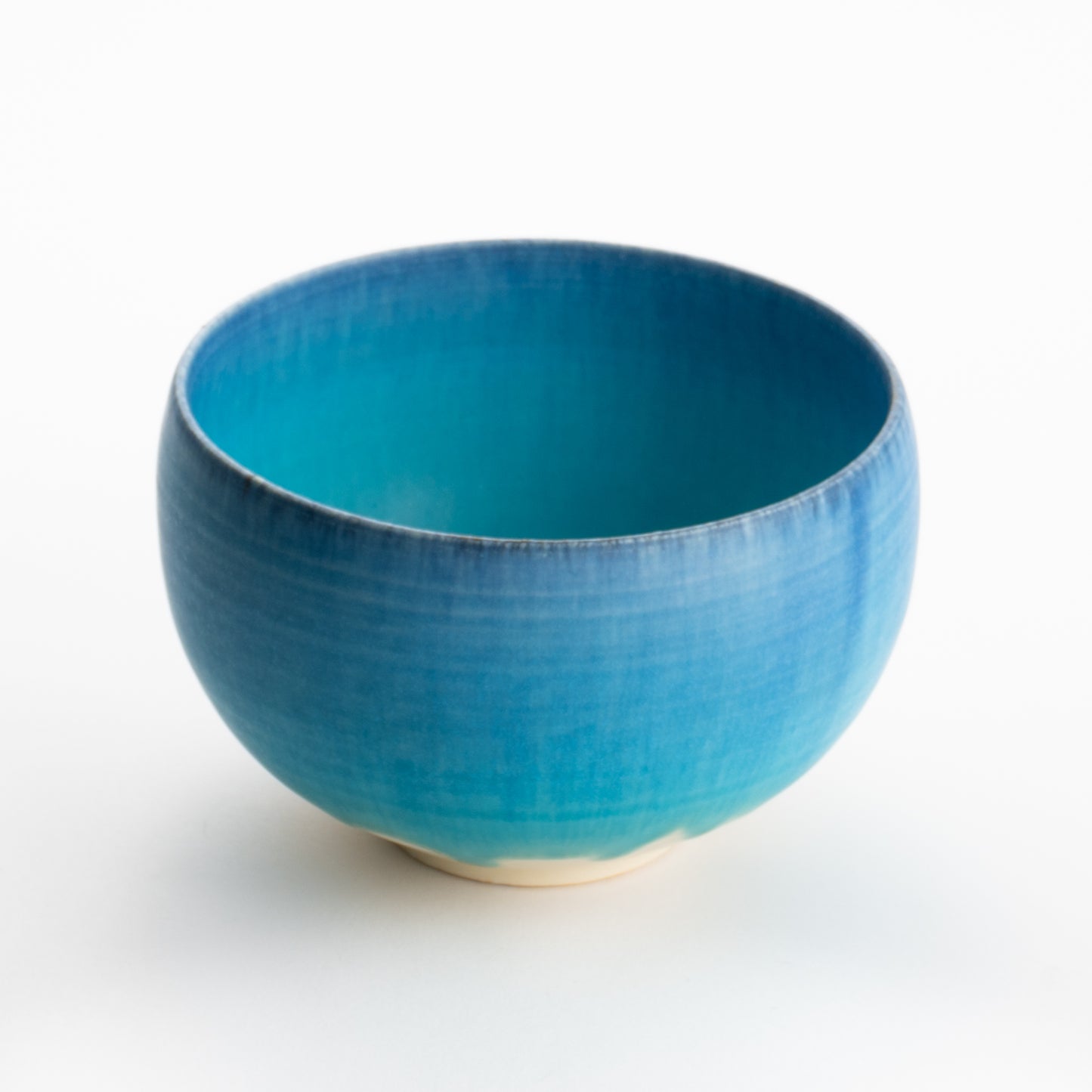 【清水焼】抹茶碗　碧釉　竹村陽太郎 KOTOPOTTER