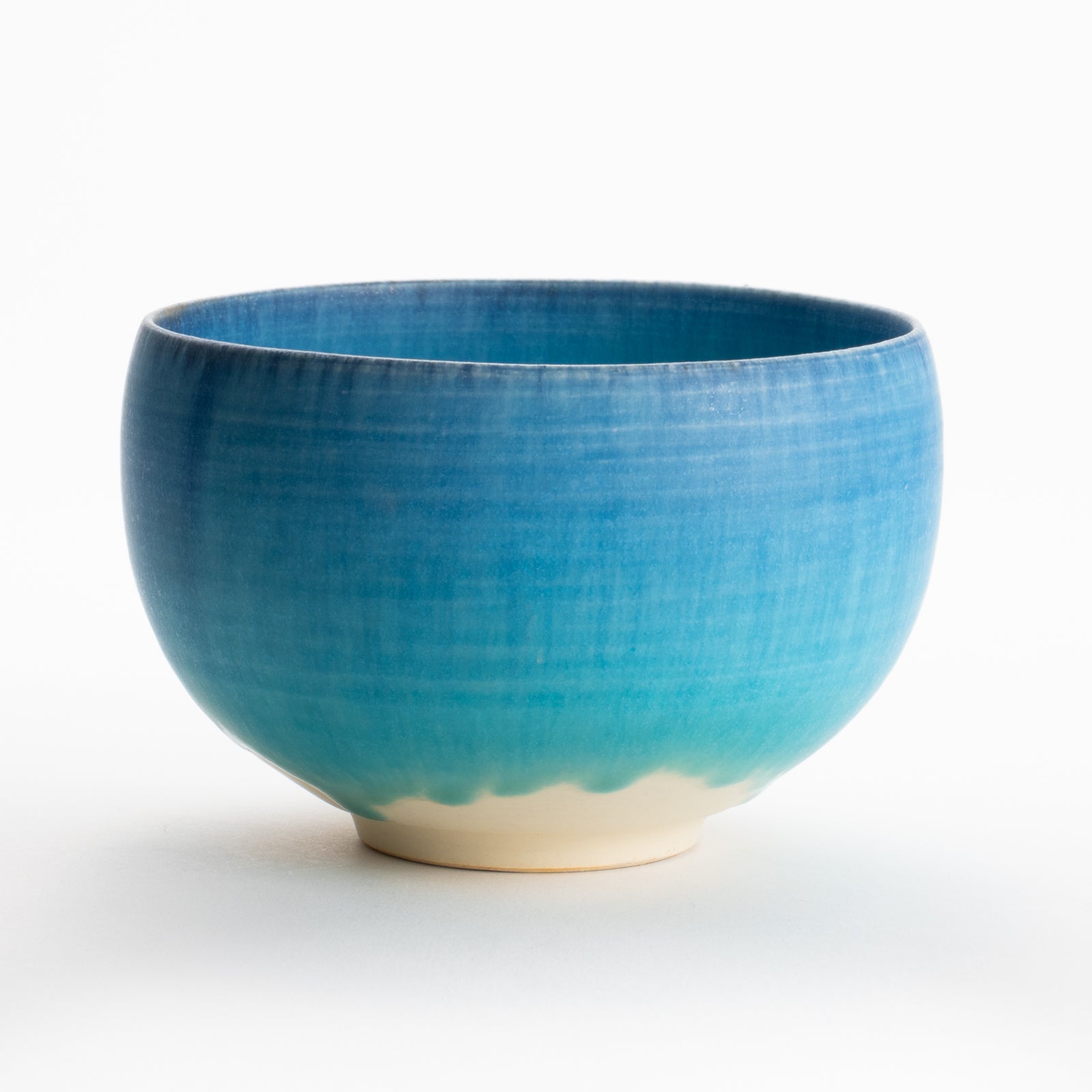 【清水焼】抹茶碗　碧釉　竹村陽太郎 KOTOPOTTER