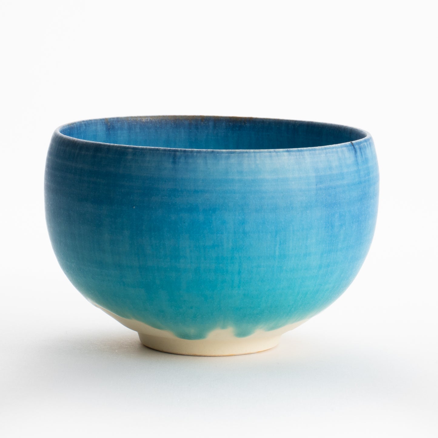 【清水焼】抹茶碗　碧釉　竹村陽太郎 KOTOPOTTER