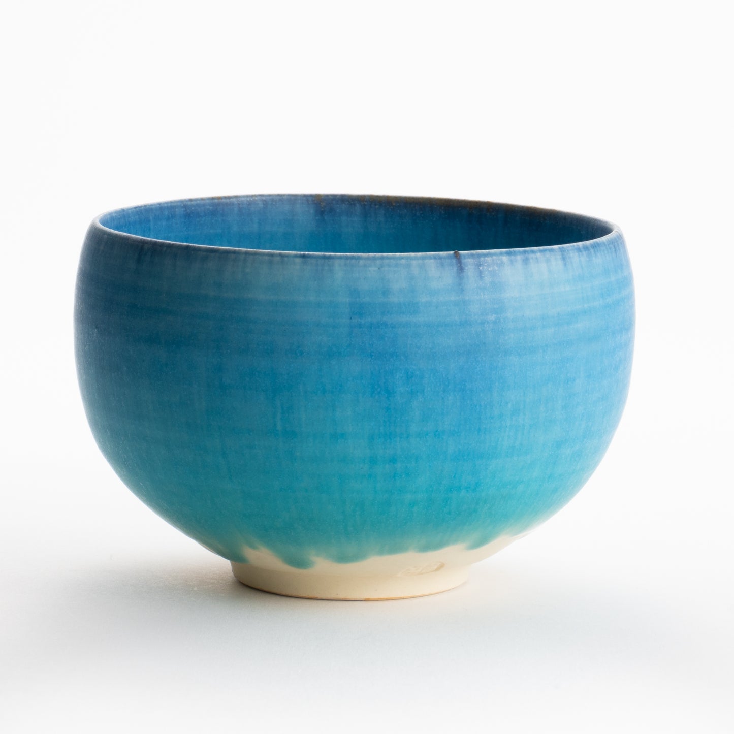 【清水焼】抹茶碗　碧釉　竹村陽太郎 KOTOPOTTER