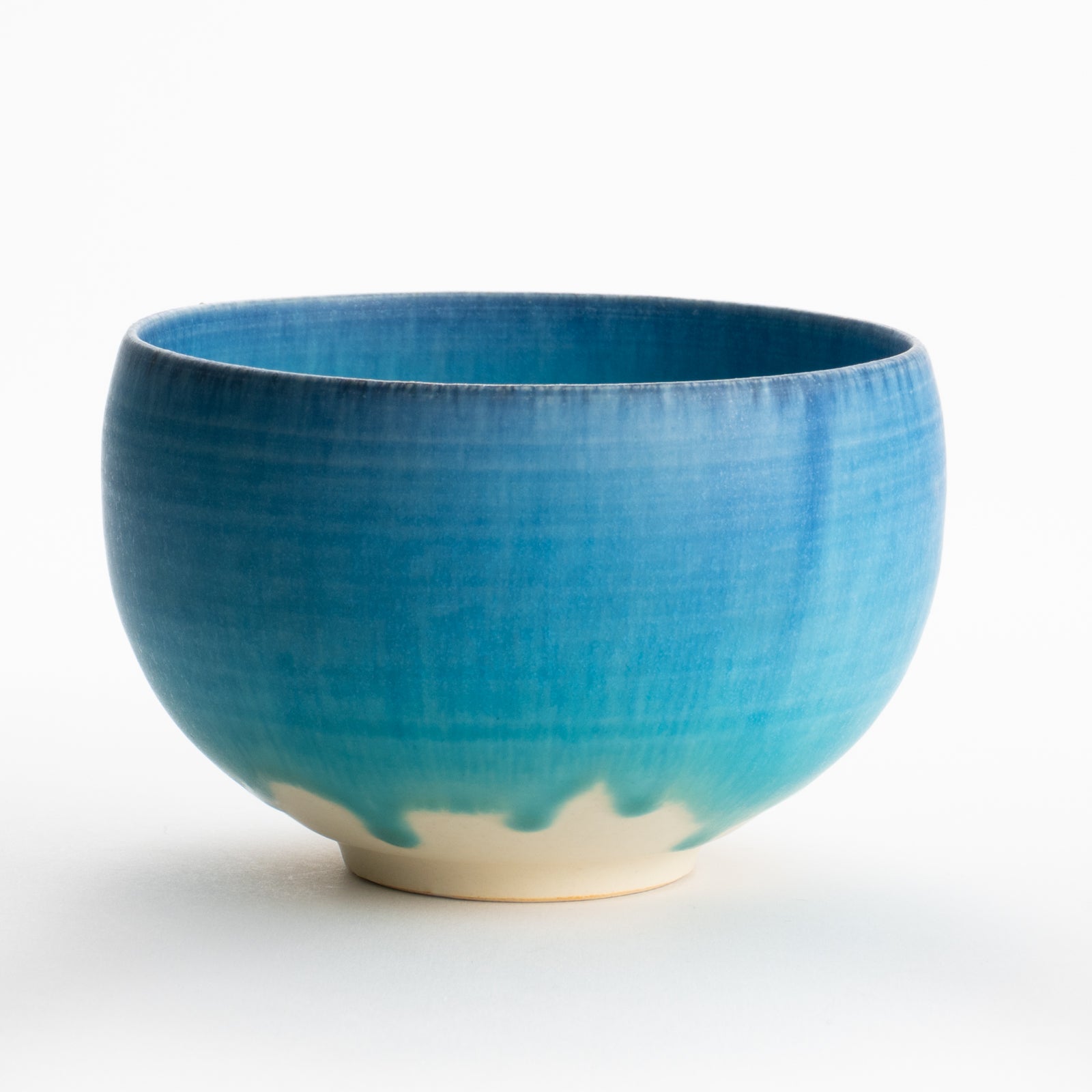 【清水焼】抹茶碗　碧釉　竹村陽太郎 KOTOPOTTER