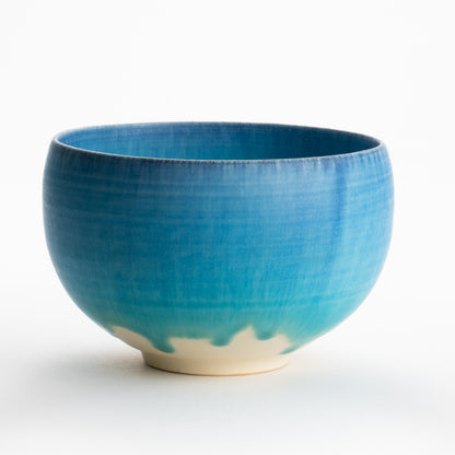 【清水焼】抹茶碗　碧釉　竹村陽太郎 KOTOPOTTER