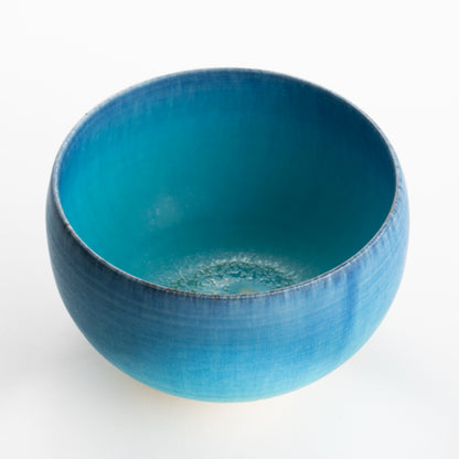 【清水焼】抹茶碗　碧釉　竹村陽太郎 KOTOPOTTER