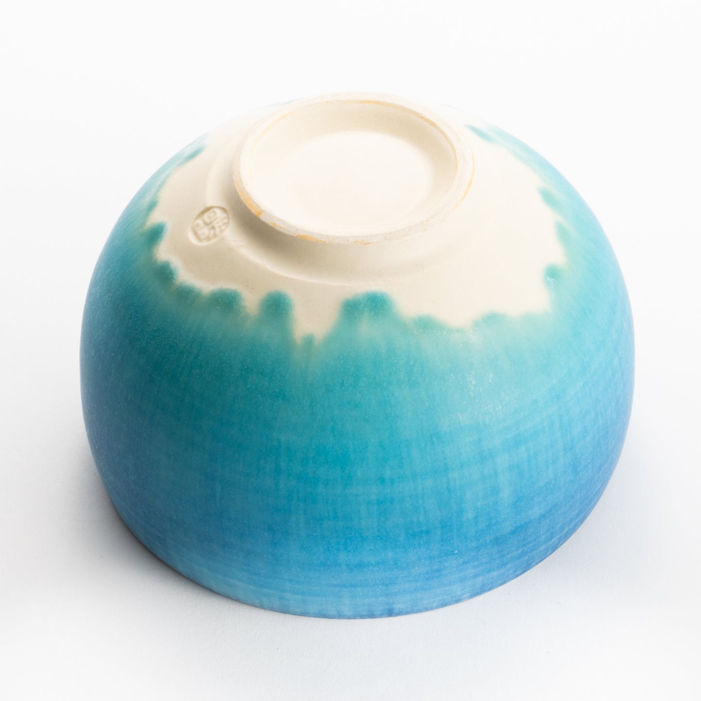 【清水焼】抹茶碗　碧釉　竹村陽太郎 KOTOPOTTER