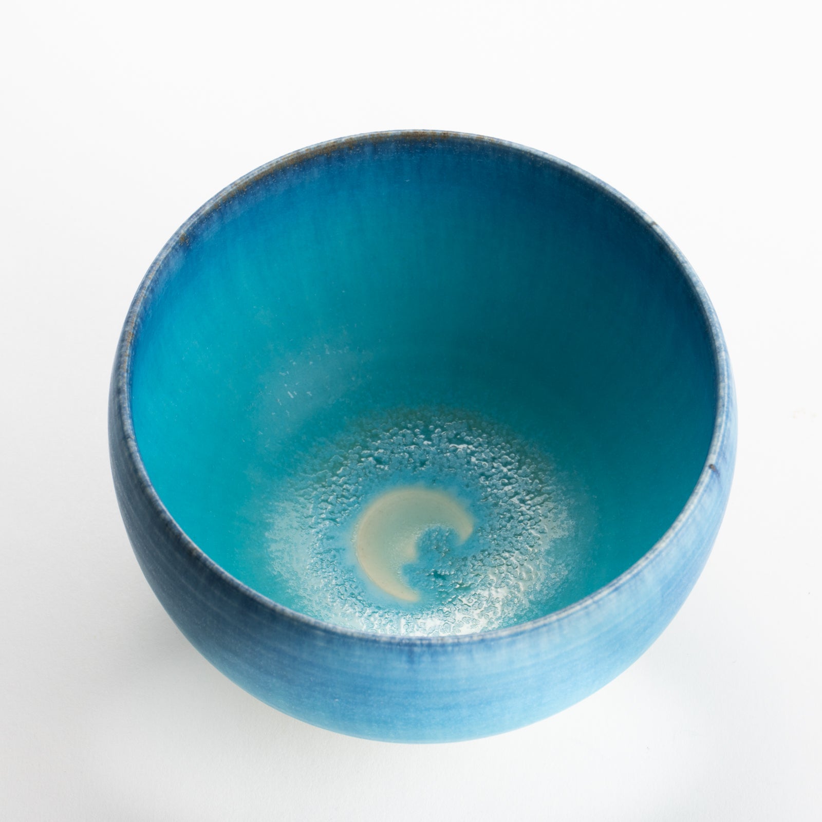 【清水焼】抹茶碗　碧釉　竹村陽太郎 KOTOPOTTER