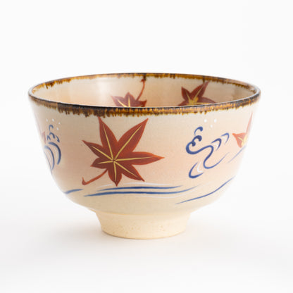 【清水焼】抹茶碗　竜田川　安徳 KOTOPOTTER