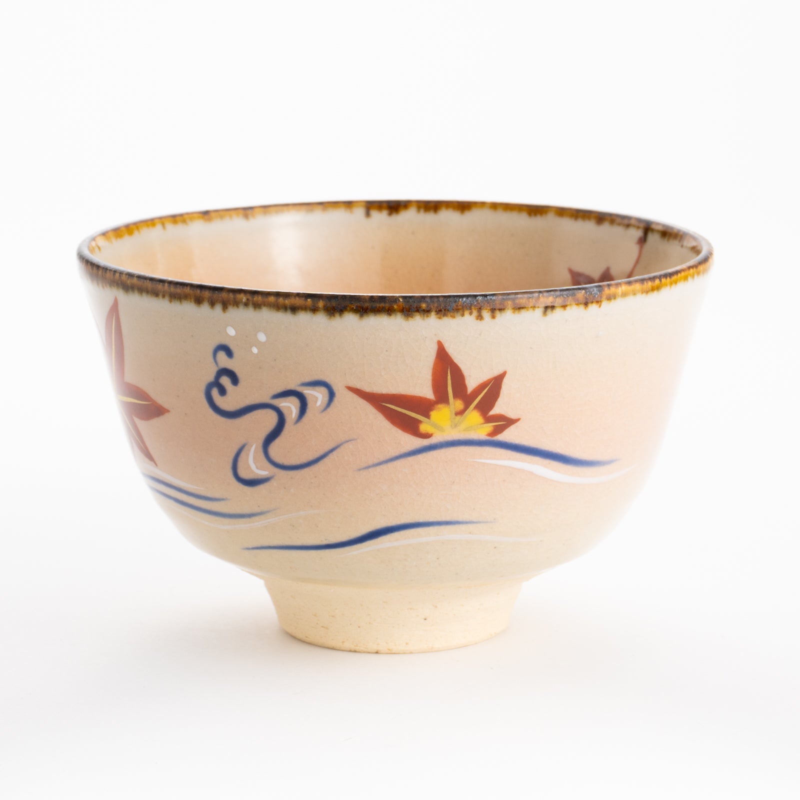 【清水焼】抹茶碗　竜田川　安徳 KOTOPOTTER