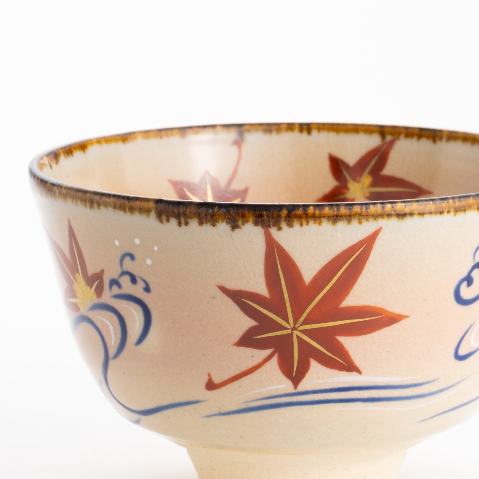 【清水焼】抹茶碗　竜田川　安徳 KOTOPOTTER