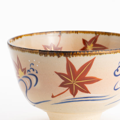 【清水焼】抹茶碗　竜田川　安徳 KOTOPOTTER