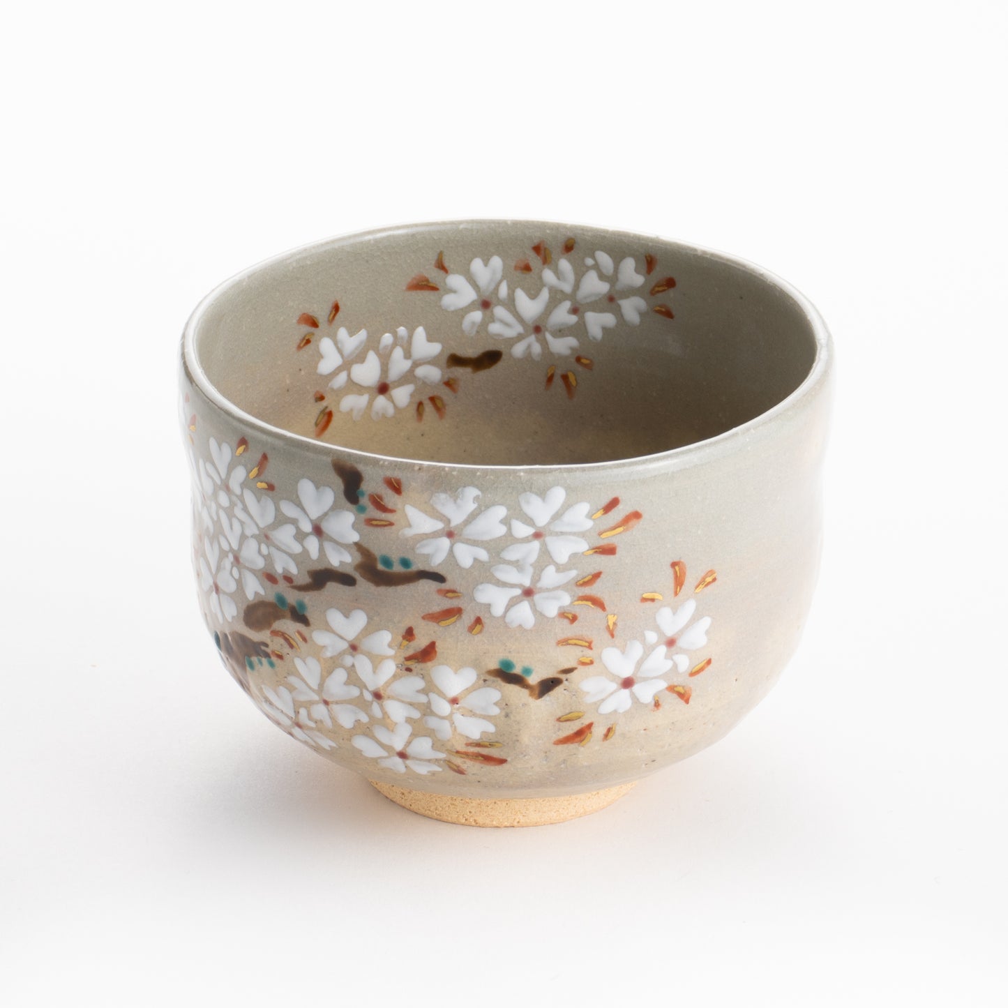 【清水焼】抹茶碗　乾山 桜　昇 KOTOPOTTER