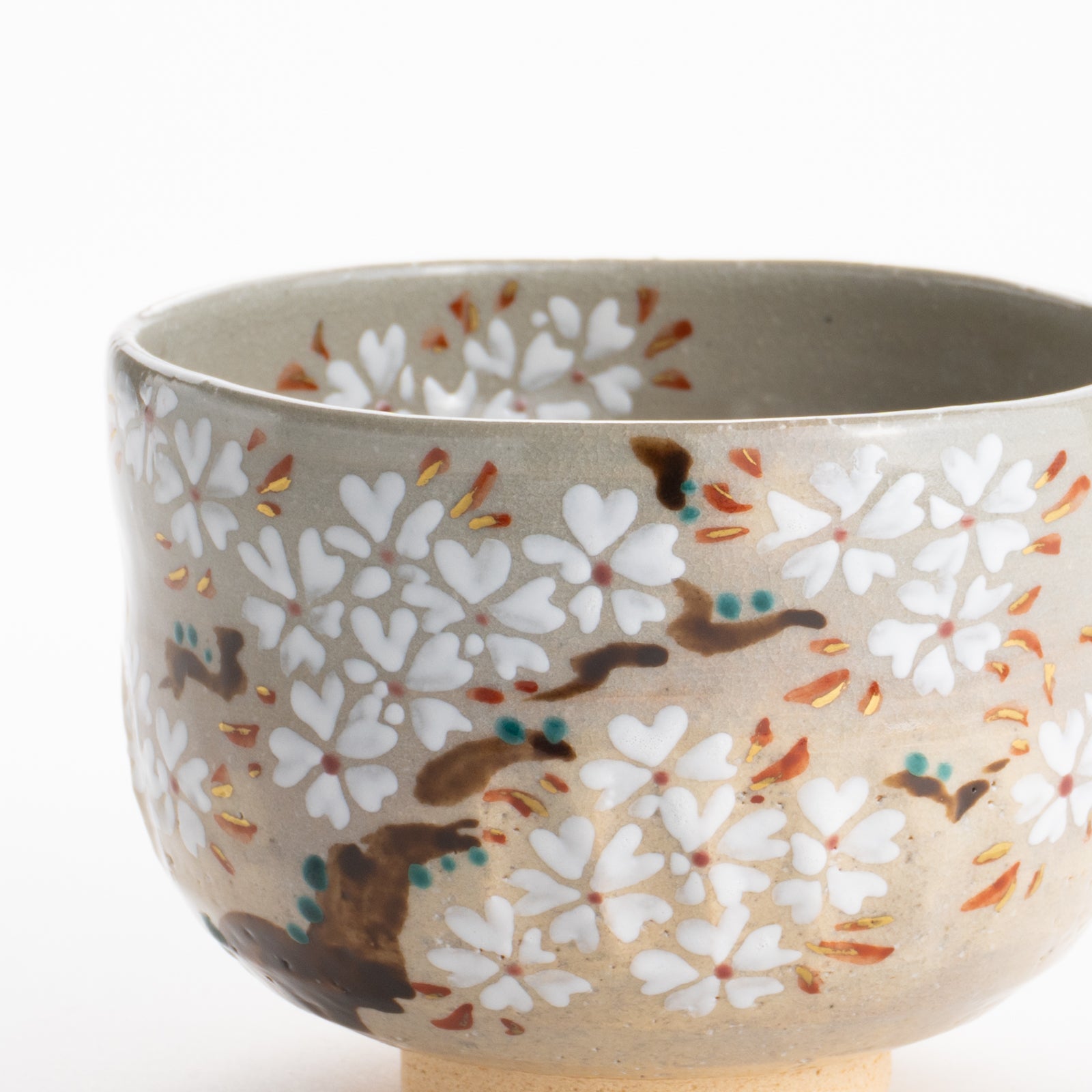 【清水焼】抹茶碗　乾山 桜　昇 KOTOPOTTER