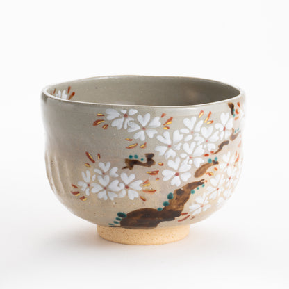 【清水焼】抹茶碗　乾山 桜　昇 KOTOPOTTER