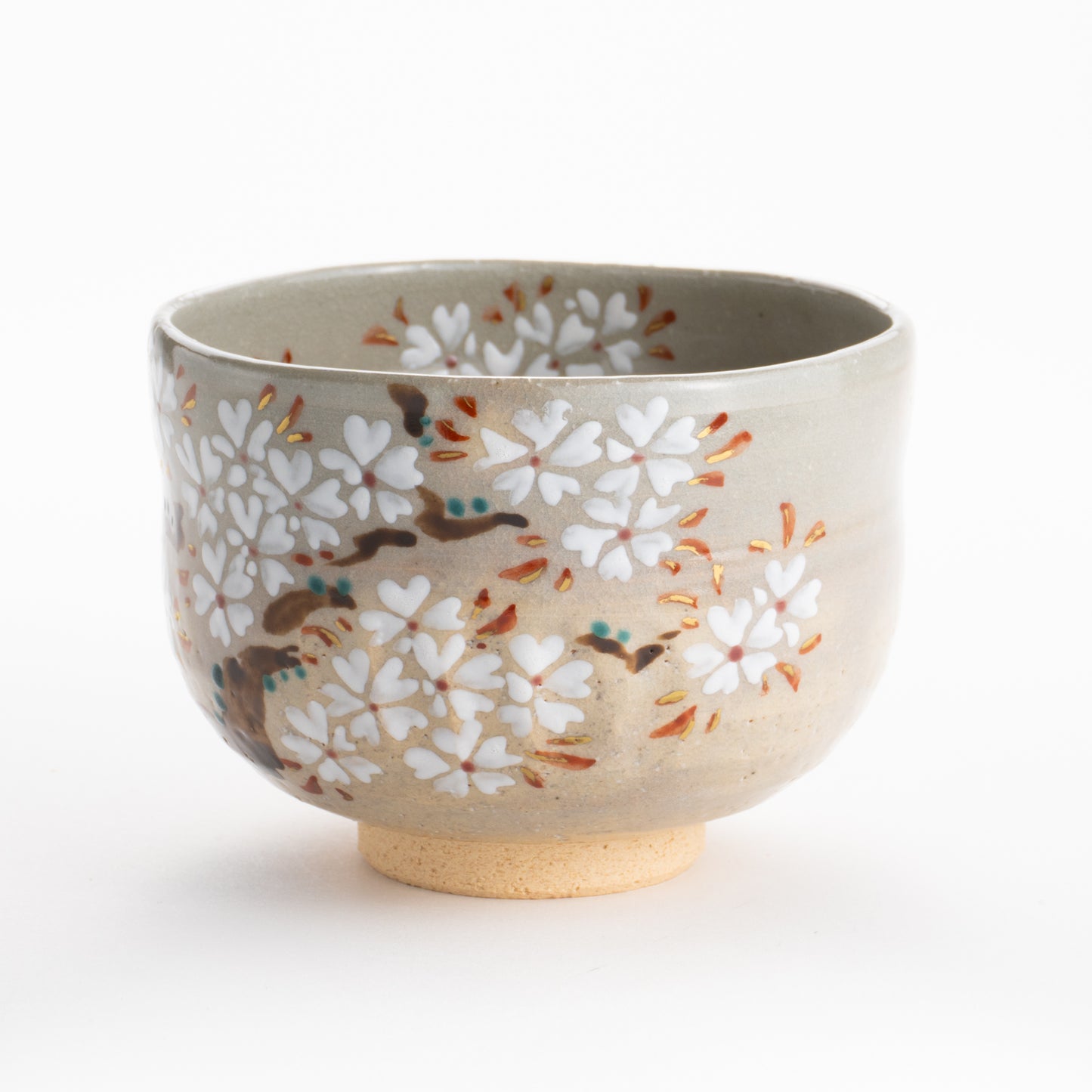 【清水焼】抹茶碗　乾山 桜　昇 KOTOPOTTER