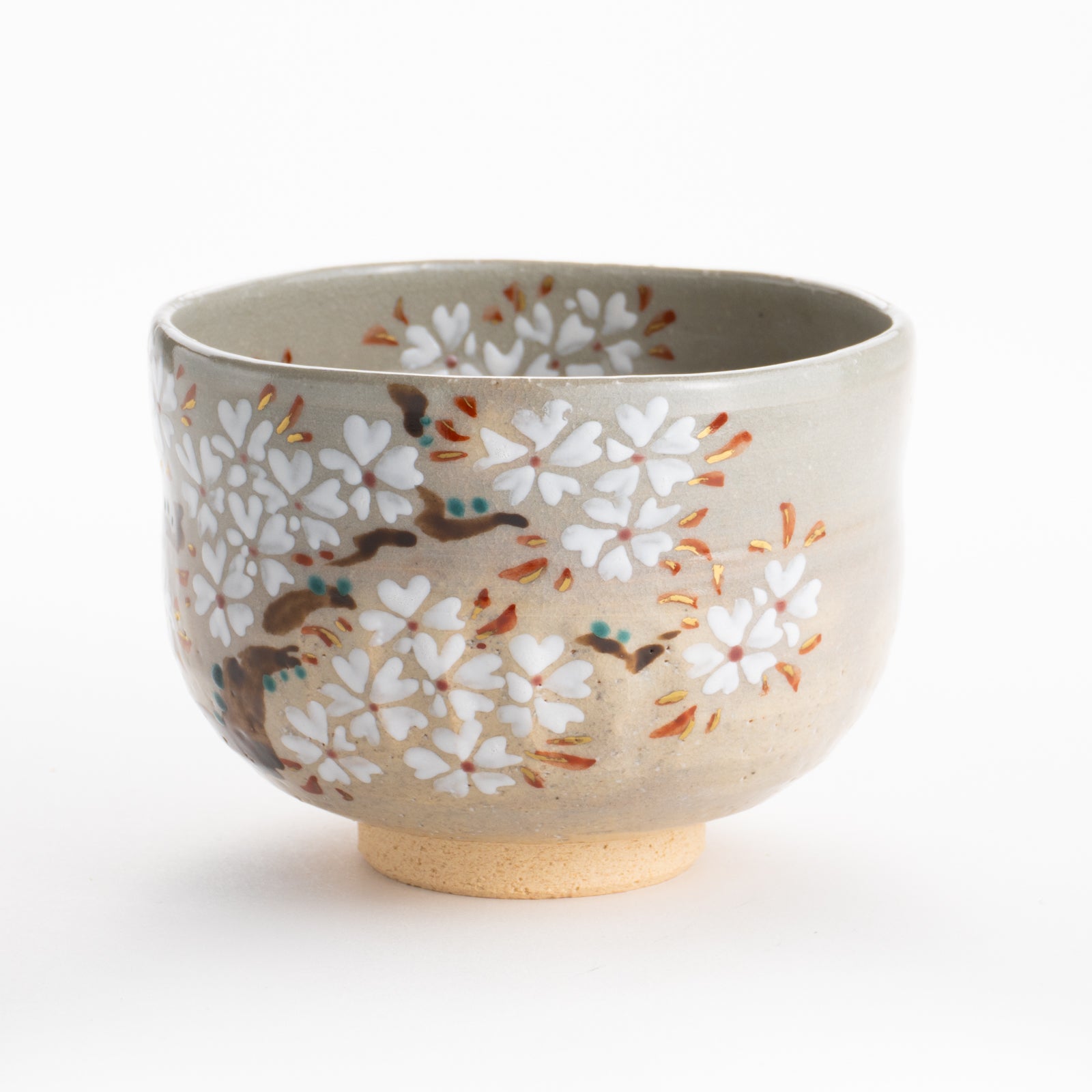 【清水焼】抹茶碗　乾山 桜　昇 KOTOPOTTER