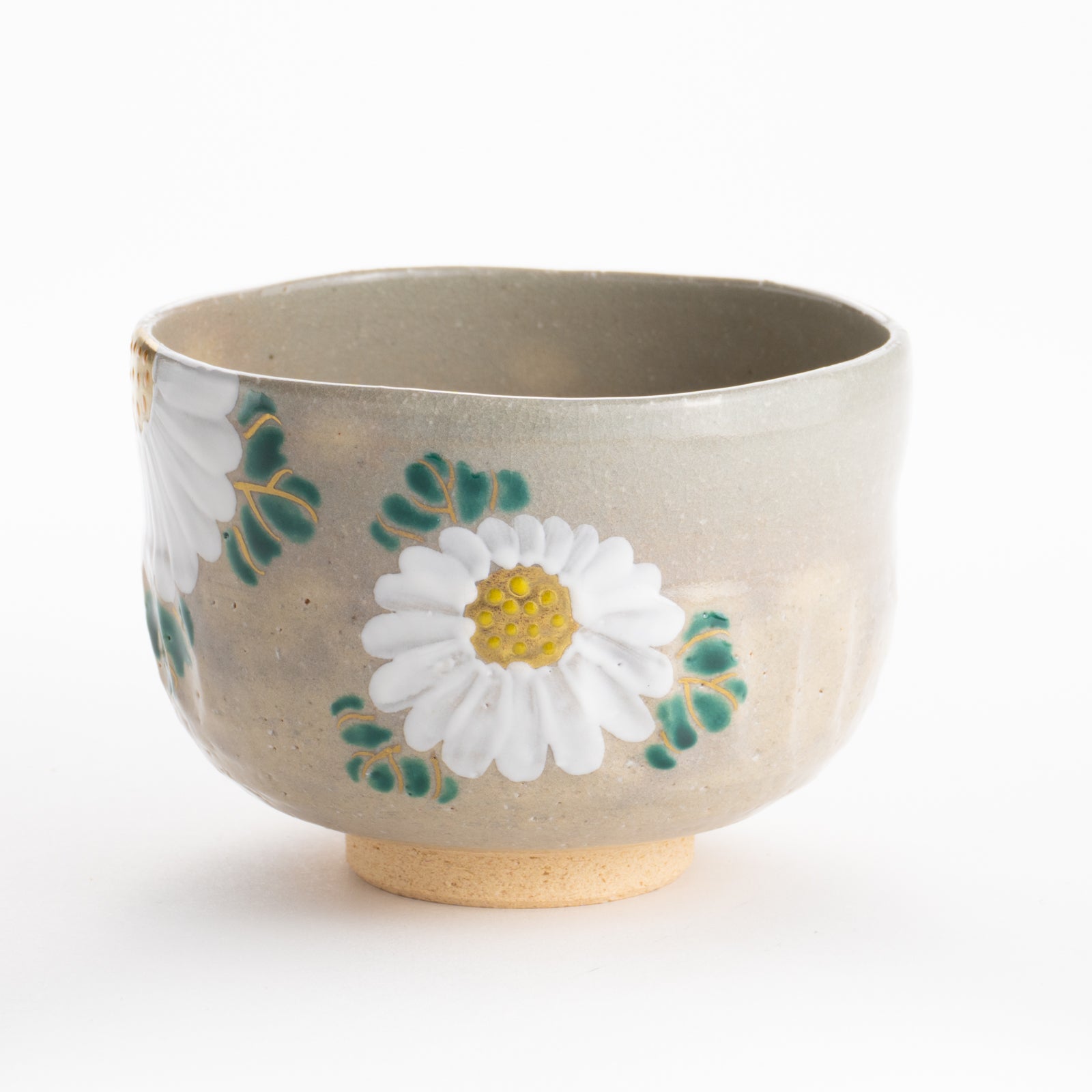 【清水焼】抹茶碗　乾山 菊　昇 KOTOPOTTER