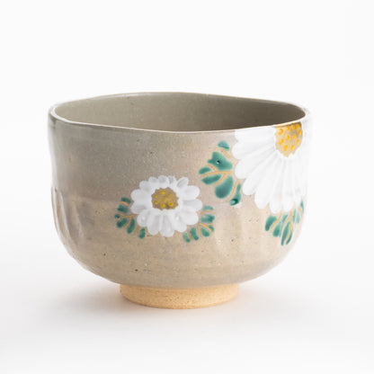 【清水焼】抹茶碗　乾山 菊　昇 KOTOPOTTER