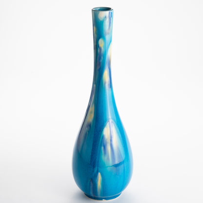 【清水焼】一輪挿　鶴首 -三彩-　一如 KOTOPOTTER