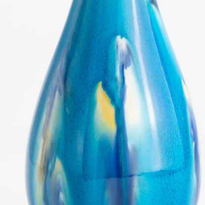 【清水焼】一輪挿　鶴首 -三彩-　一如 KOTOPOTTER