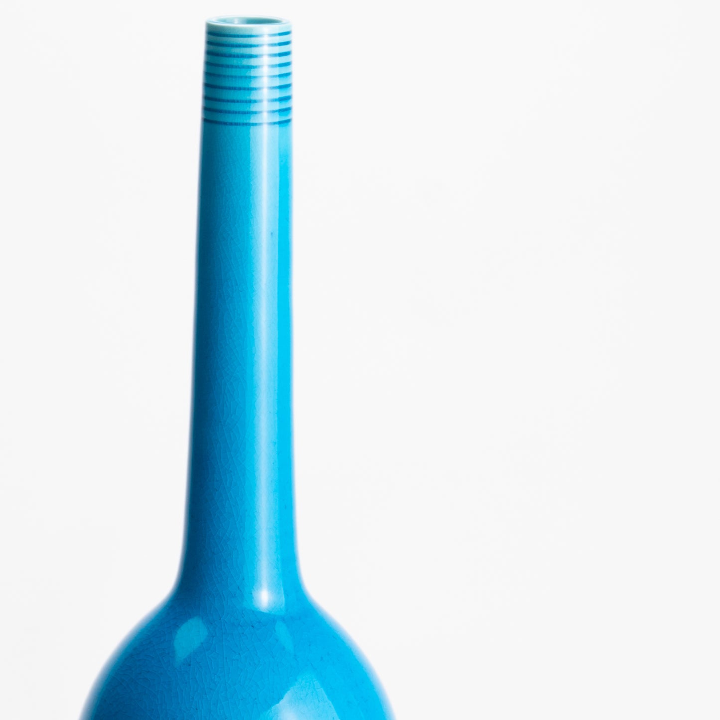 【清水焼】一輪挿　永楽写 -交趾鶴首-　一如 KOTOPOTTER