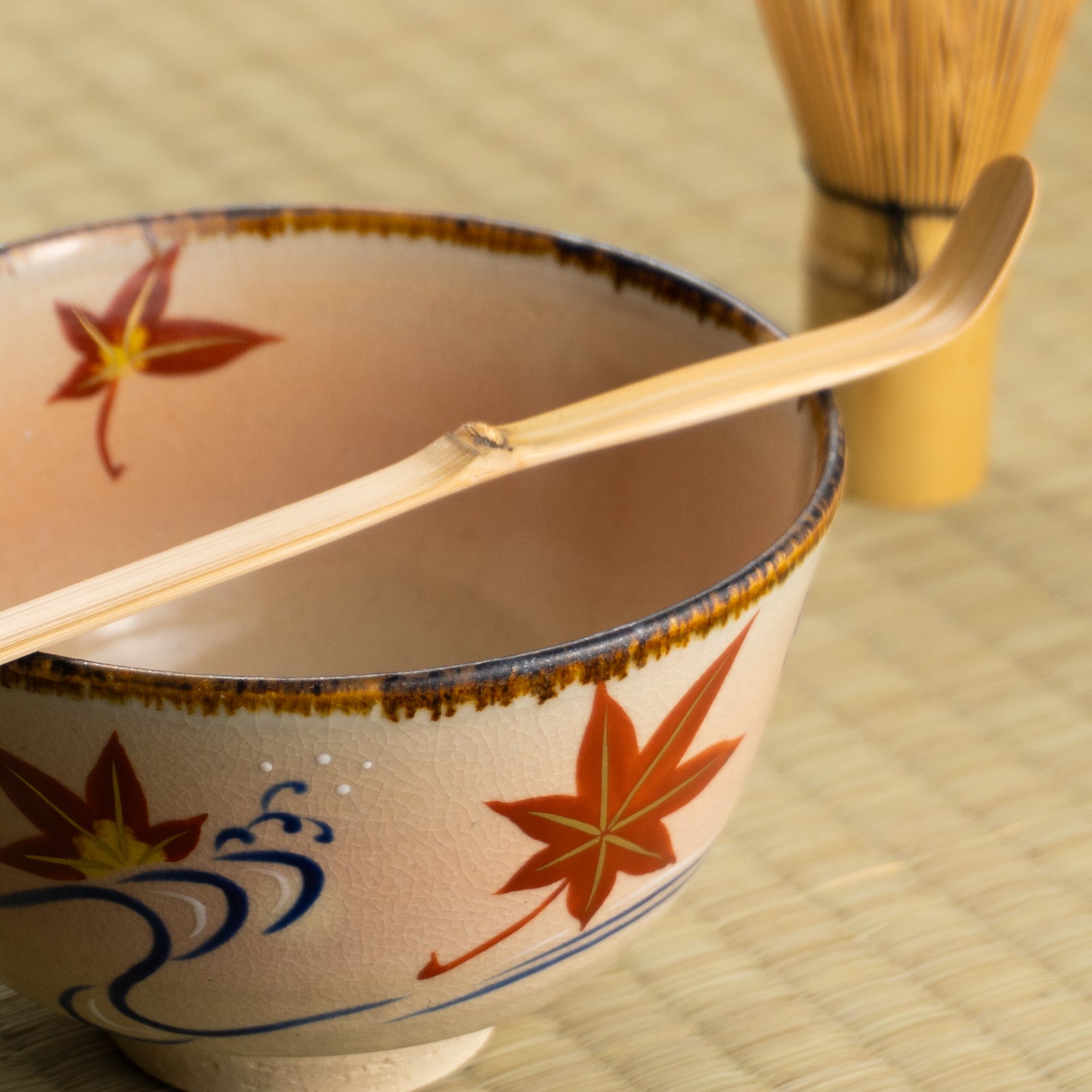 【清水焼】抹茶碗　竜田川　安徳 KOTOPOTTER