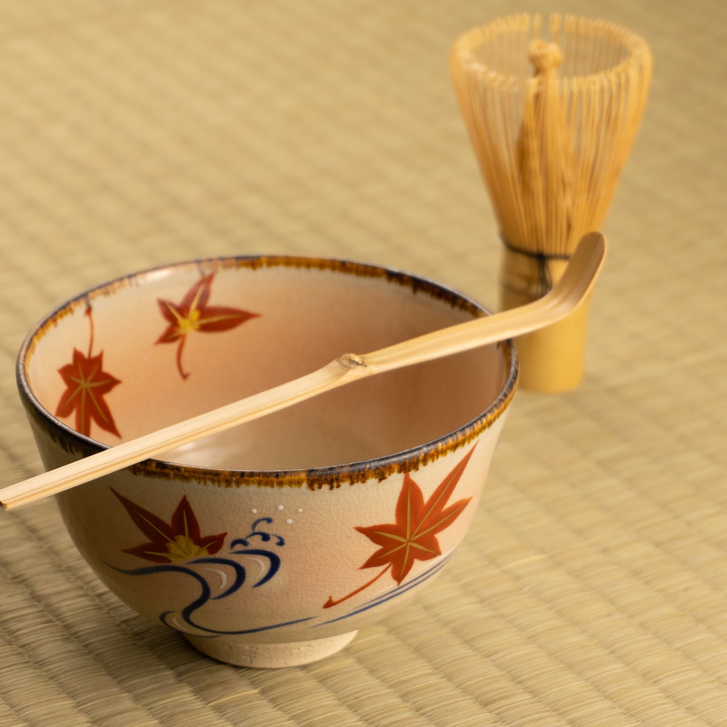 【清水焼】抹茶碗　竜田川　安徳 KOTOPOTTER