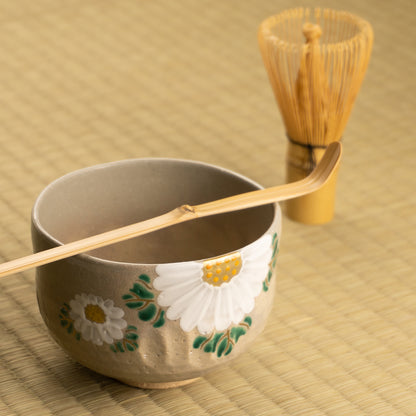 【清水焼】抹茶碗　乾山 菊　昇 KOTOPOTTER